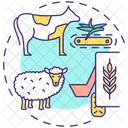 Feeding Livestock Agriculture Icon