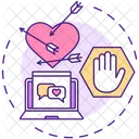 Stop Relationship Date Icon