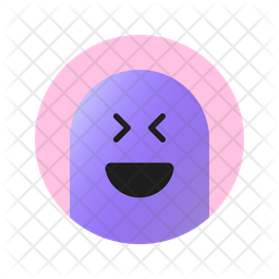 Feeling Happy With Closed Eyes And Open Mouth Emoji Icon