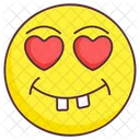 Feeling Love Emoji Goofy Expression Emotag Icon
