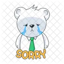 Feeling Sorry Feeling Guilty Sorry Bear Icône