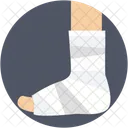 Feet Plaster Fracture Icon