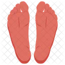 Feet Barefoot Foot Fingers Icon