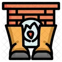 Feet Shoes Fire Icon