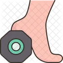 Feet Dumbbells Fitness Icon