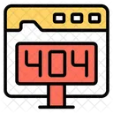 Fehler Seitenfehler Blockierte Website Symbol