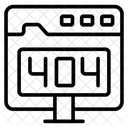 Fehler Seitenfehler Blockierte Website Symbol