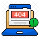 Fehler Seitenfehler Blockierte Website Symbol