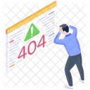 Fehler 404  Symbol