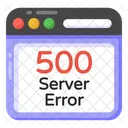 Website Fehler Fehler 500 Webserver Fehler Symbol