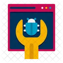 Fehlerbehebungen Antivirus Computer Symbol