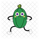 Feijoa Mascot Vegetable Character Illustration Art Icon