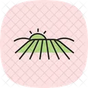Feld Mit Furchen Feld Furchen Symbol