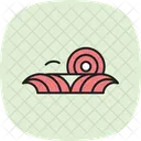 Feld Mit Heu Feld Heu Symbol