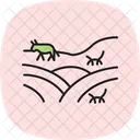 Feld Mit Tieren Feld Tiere Symbol