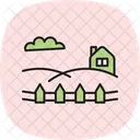 Feld Und Zaun Feld Zaun Symbol