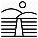 Feldspaziergang Historische Statten Fotowanderung Symbol