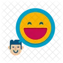 Felicidad Feliz Joven Icono