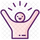 Felicidad Feliz Joven Icono