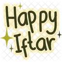 Feliz Iftar Feliz Gente Icono