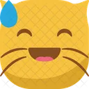 Emoticon De Gato Ícone