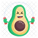 Aguacate feliz  Icono