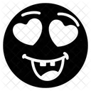 Emoji De Amor Feliz Expresion Tonta Etiqueta Emocional Icono