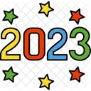 Feliz Ano Novo 2023 2023 Feliz Ícone