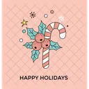 Feliz Feriado Doces Ícone