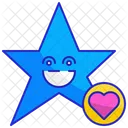 Estrela Rosto Sorriso Icon