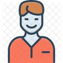 Feliz Alegre Bem Aventurado Alegre Ícone