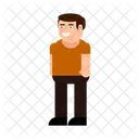Stand Homem Personagem Ícone