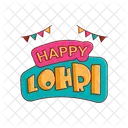 Feliz Lohri Festival De Lohri Celebracion De Lohri Icono