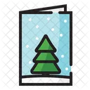 Feliz Navidad-Color Outline  Icono