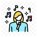 Femal Esinger Singer Performance Music Concert Icon