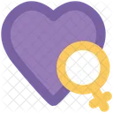 Female Heart Love Icon