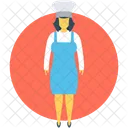 Female Chef Cook Icon