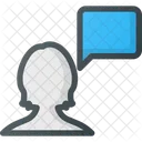 Female User Message Icon