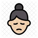 Female Sad Emoji Icon