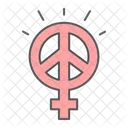 Female Peace Sexism Icon
