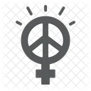 Female Peace Sexism Icon