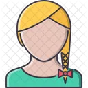 Dress Female Pigtail Icon