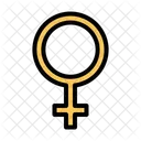 여성 성별 금성 아이콘