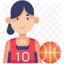 Female Player Girl Icon