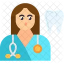 Female Dentist Woman Icon