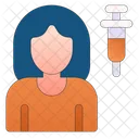 Female Injection Treatment Icon