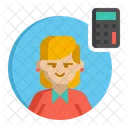 Female Accountant  Icon