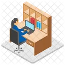 Female Advisor Businesswoman Work Assignment Icon