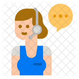 Female Agent Icon - Download in Flat Style