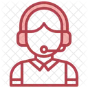 Female Agent Call Center Agent Customer Support Icon